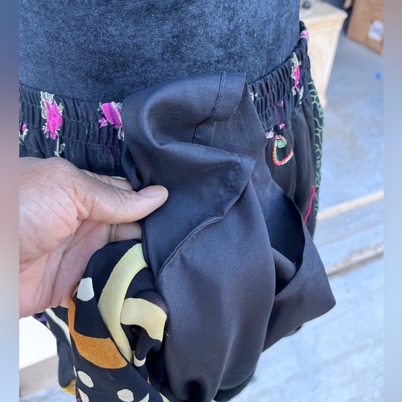 Vintage Y2K Sacred Threads Patchwork Bohemian Hippie Maxi Skirt S/M - Picture 9 of 17